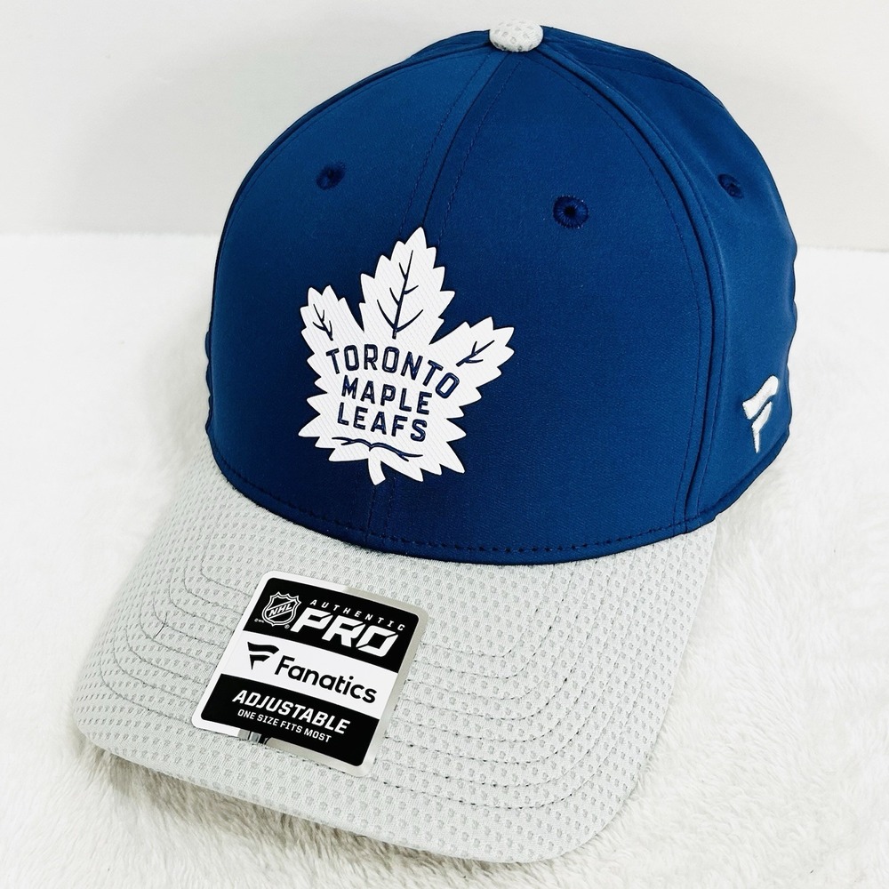 Toronto Maple Leafs Fanatics Authentic Pro Hat Cap Adjustable Snapback Blue NHL‎